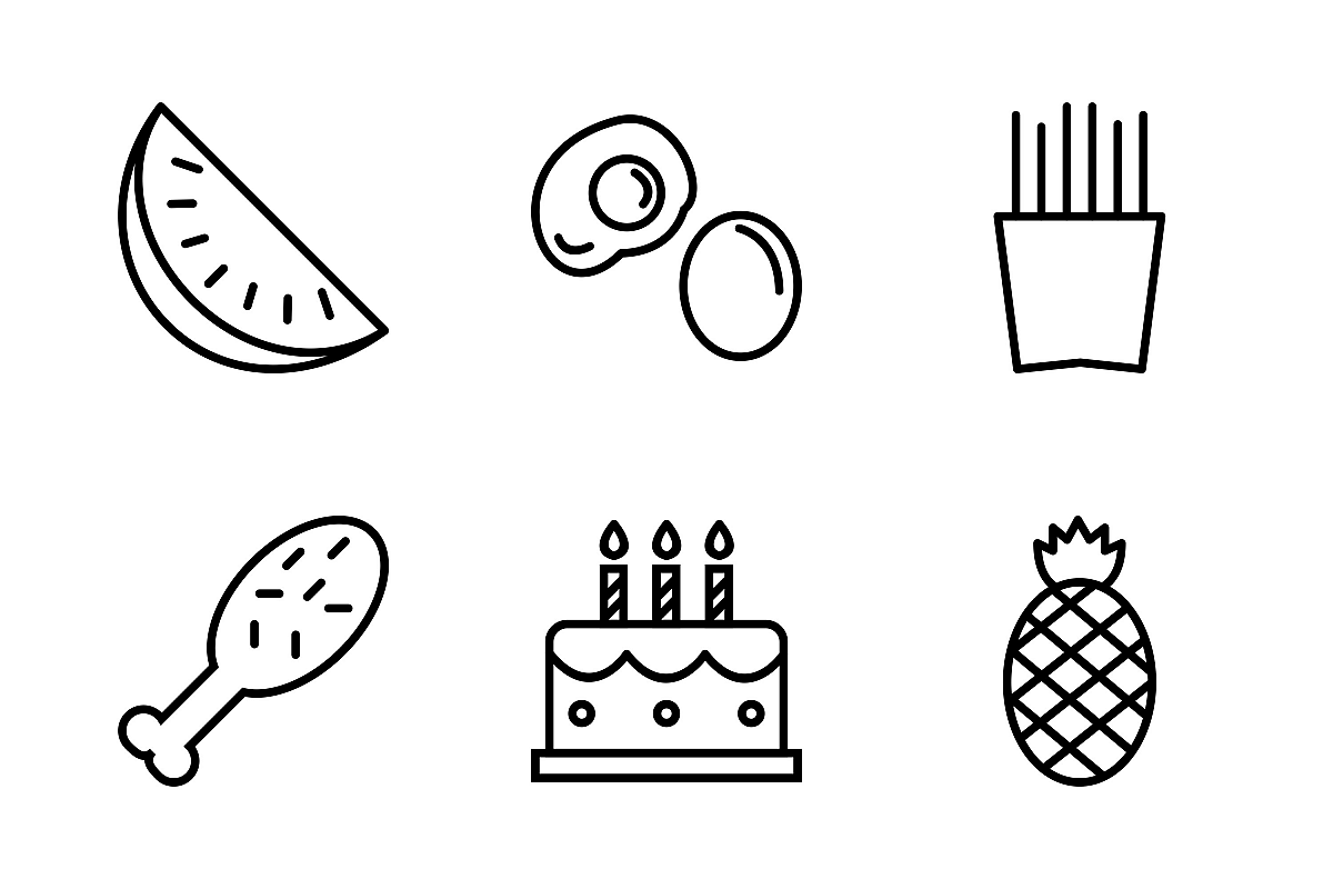 Set Of Food Icons example image 1