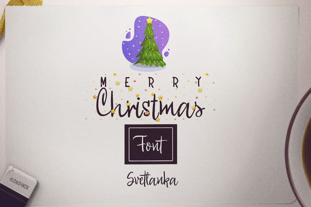 Svetlanka script and bold example image 1