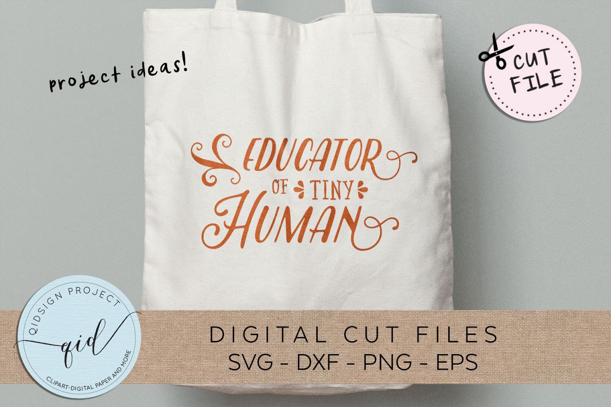 Educator of Tiny Human SVG DXF PNG EPS example image 1