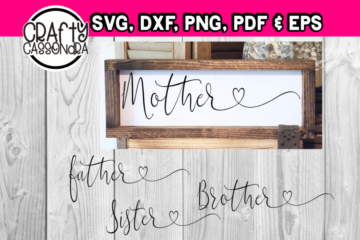 Fancy font Family Memebers example image 1