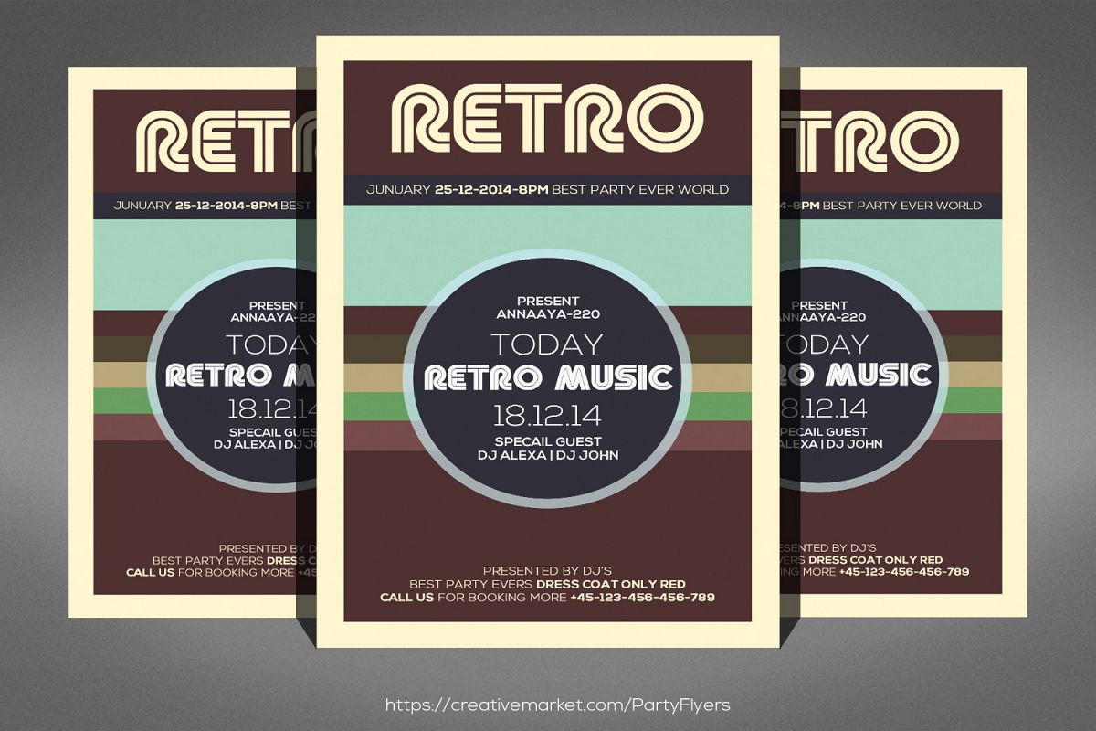 Retro Music Flyer example image 1