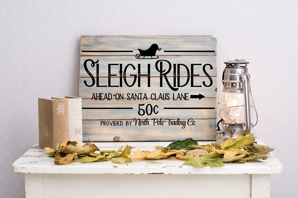 Sleigh Rides SVG example image 1