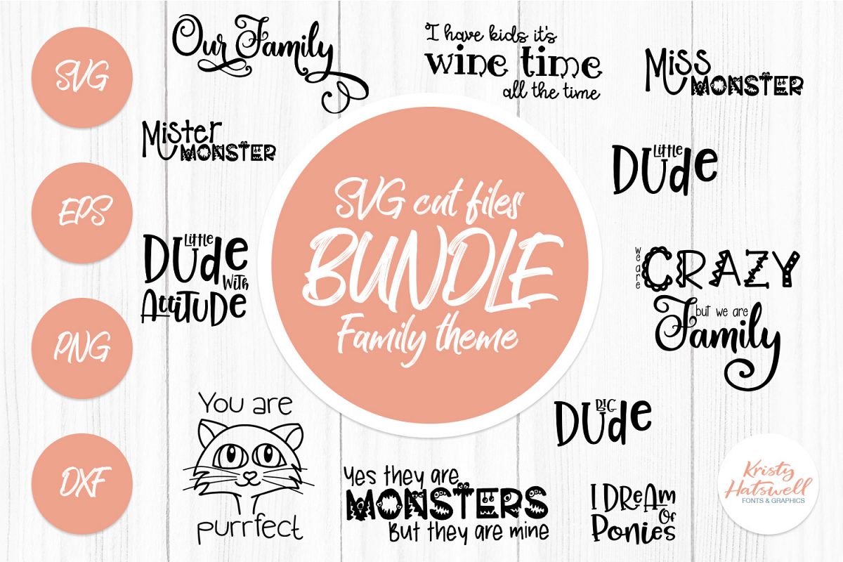 SVG Bundle Family SVG cut files example image 1