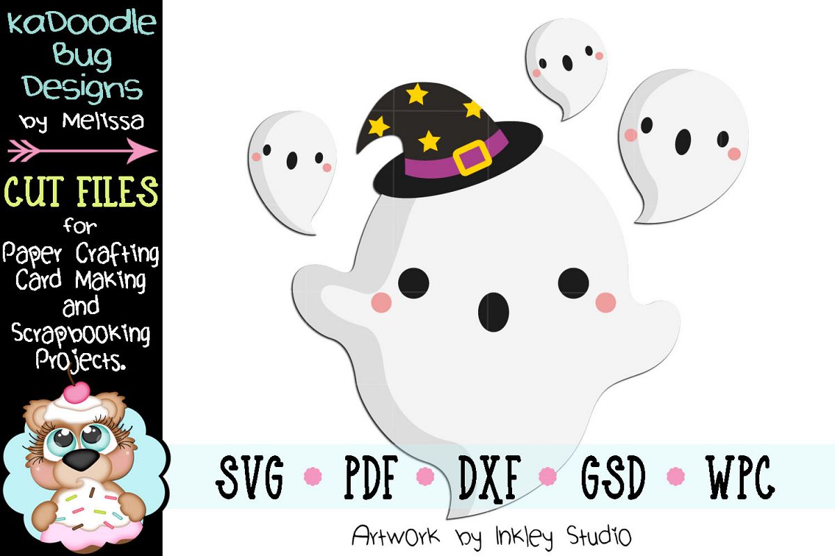 Halloween Mommy Ghost Cut File - SVG PDF DXF GSD WPC example image 1