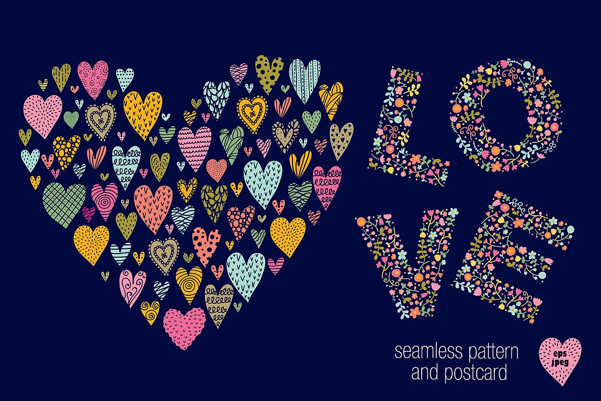 Love and hearts. example image 1