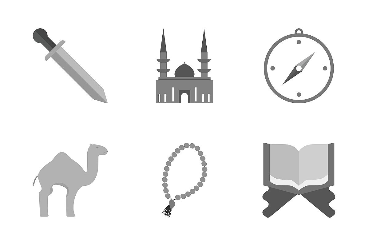 Set Of Ramadan Icons example image 1