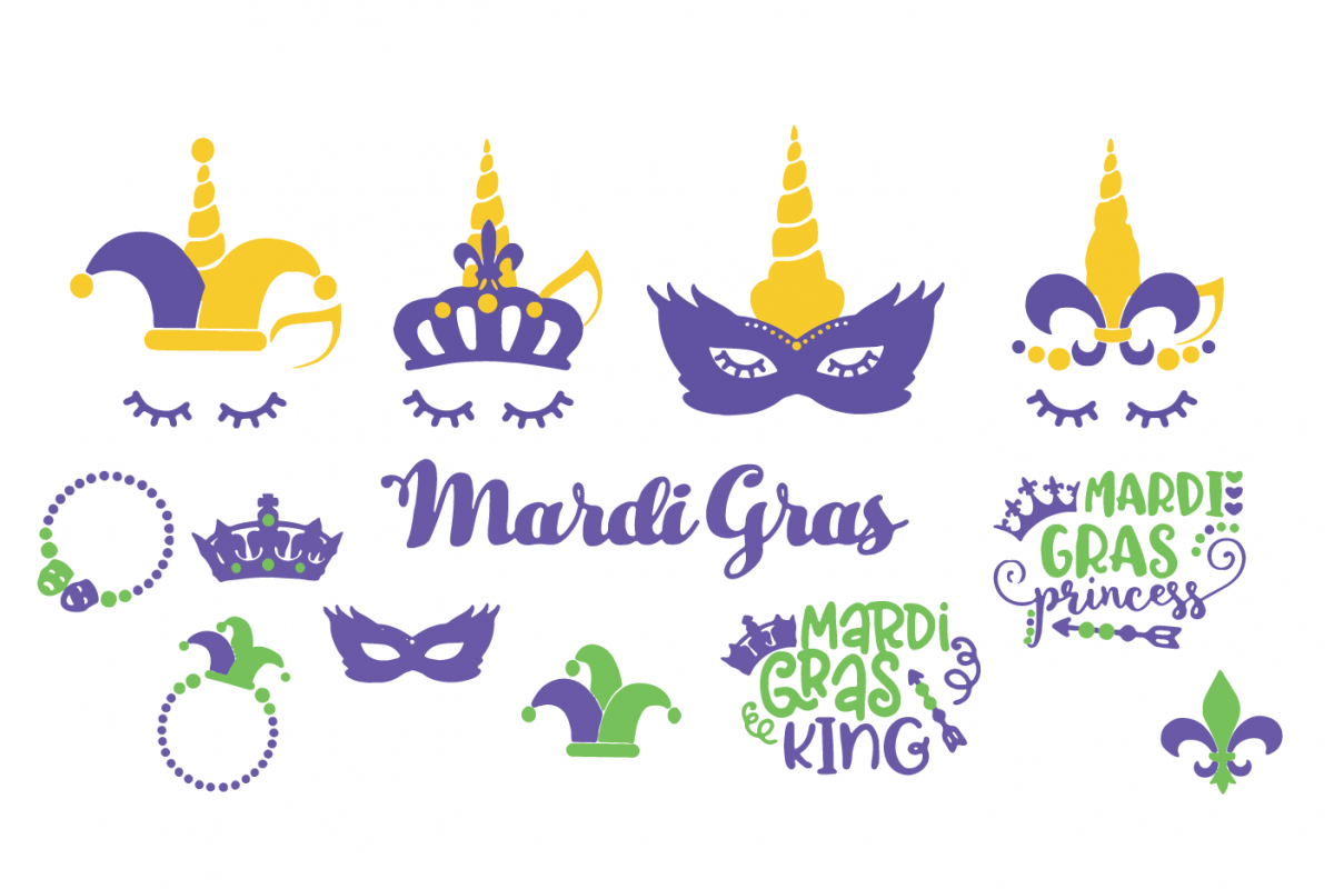 Download Mardi Gras SVG pack (59839) | Icons | Design Bundles