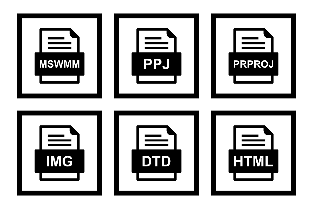 Set Of File Formats Icons example image 1
