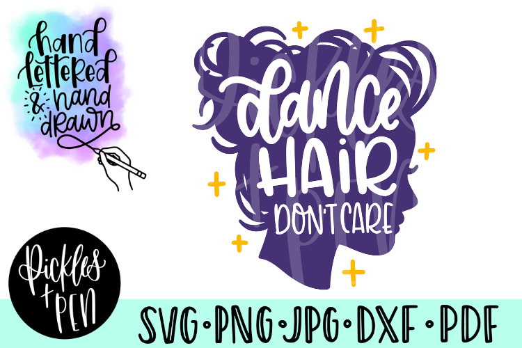 Dance Hair Svg Girls Dance Svg