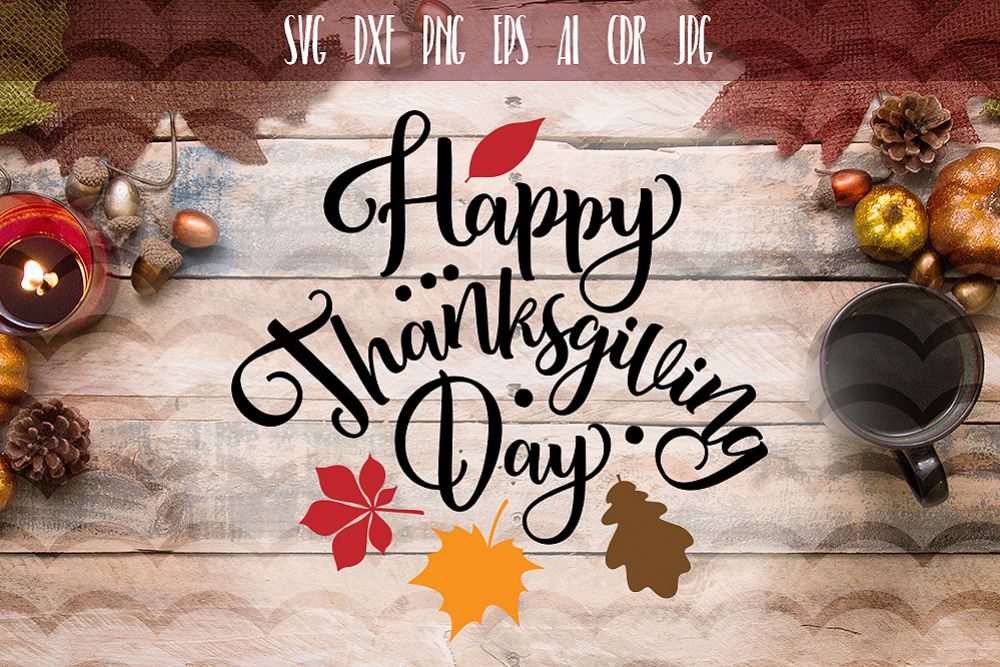Happy Thanksgiving day SVG example image 1