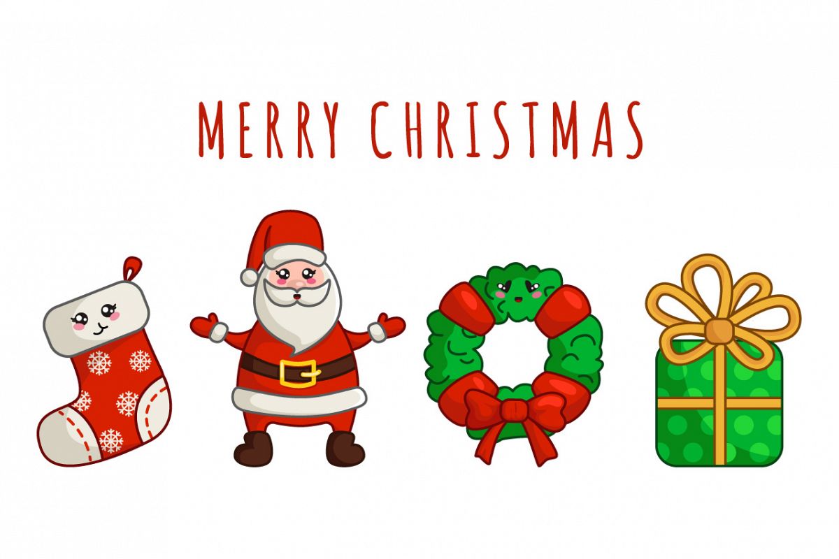 Kawaii Christmas set example image 1