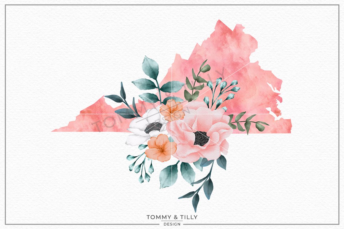 Virginia State - Sublimation | PNG | Clipart example image 1
