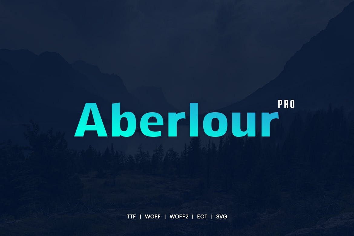 Aberlour - Modern Typeface WebFonts example image 1