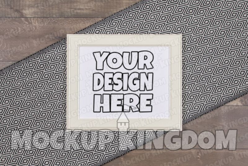 Picture Frame Mockup, Blank Frame Artwork, Canvas Mockup example image 1