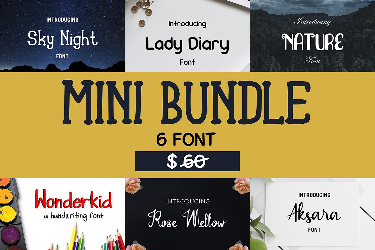 Mini Bundle Font example image 1