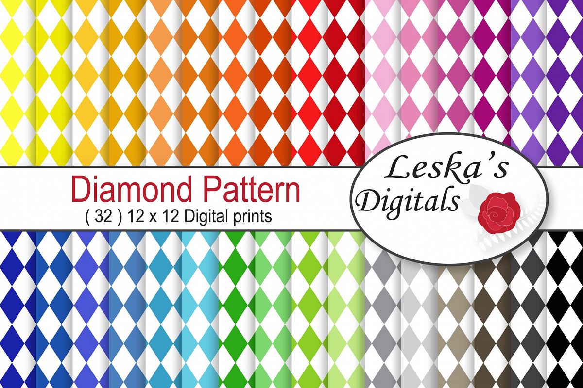 Harlequin Scrapbooking Paper example image 1