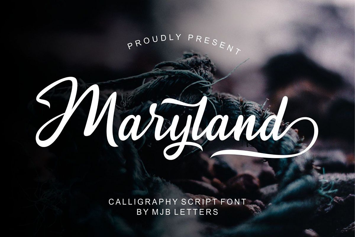 Maryland Calligraphy Script example image 1