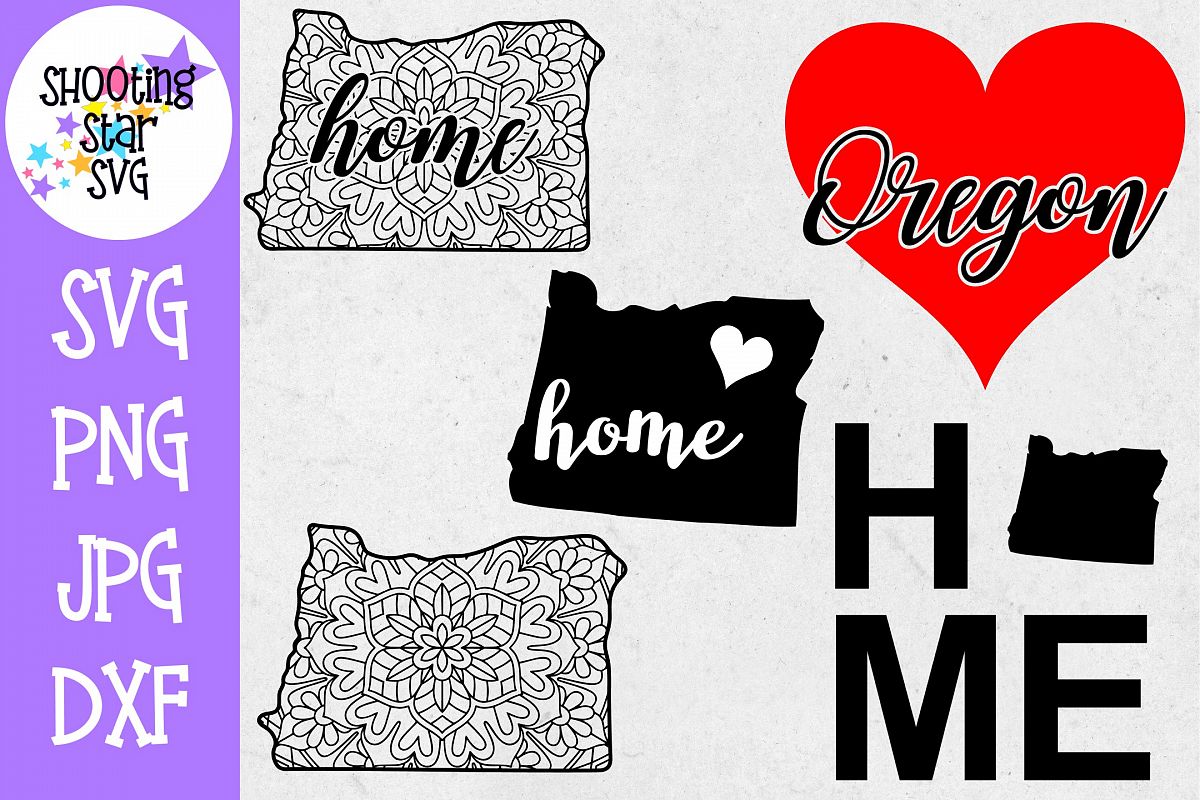 Oregon US State SVG Decal Bundle - 50 States SVG example image 1