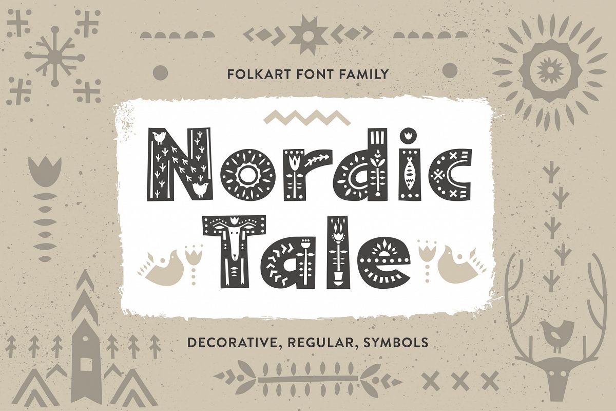 Nordic Tale - Folkart Font Family example image 1