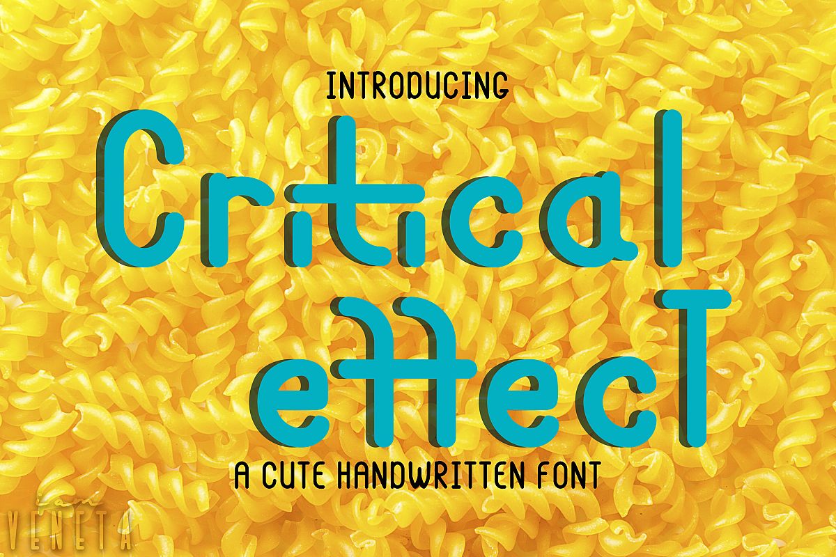 Critical effecT Font example image 1