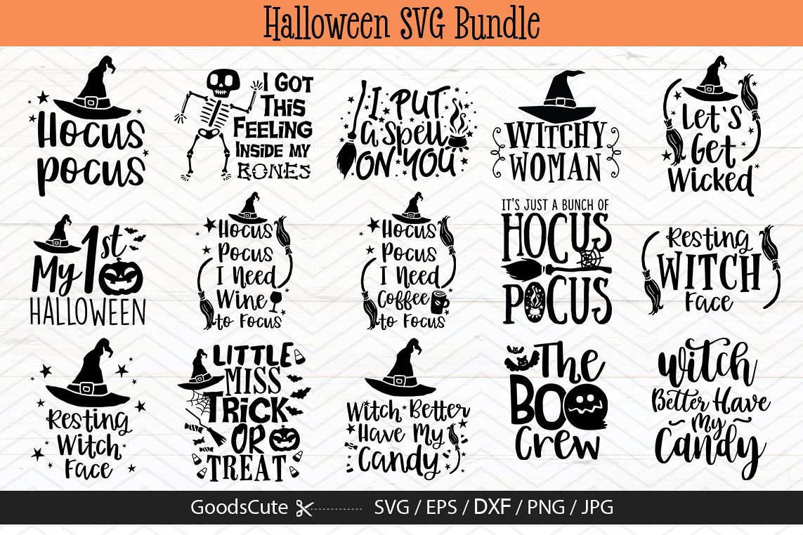 Download 15 Halloween SVG Bundles - SVG DXF JPG PNG EPS