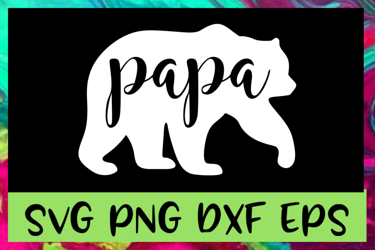 Papa Bear SVG PNG DXF & EPS Design File example image 1