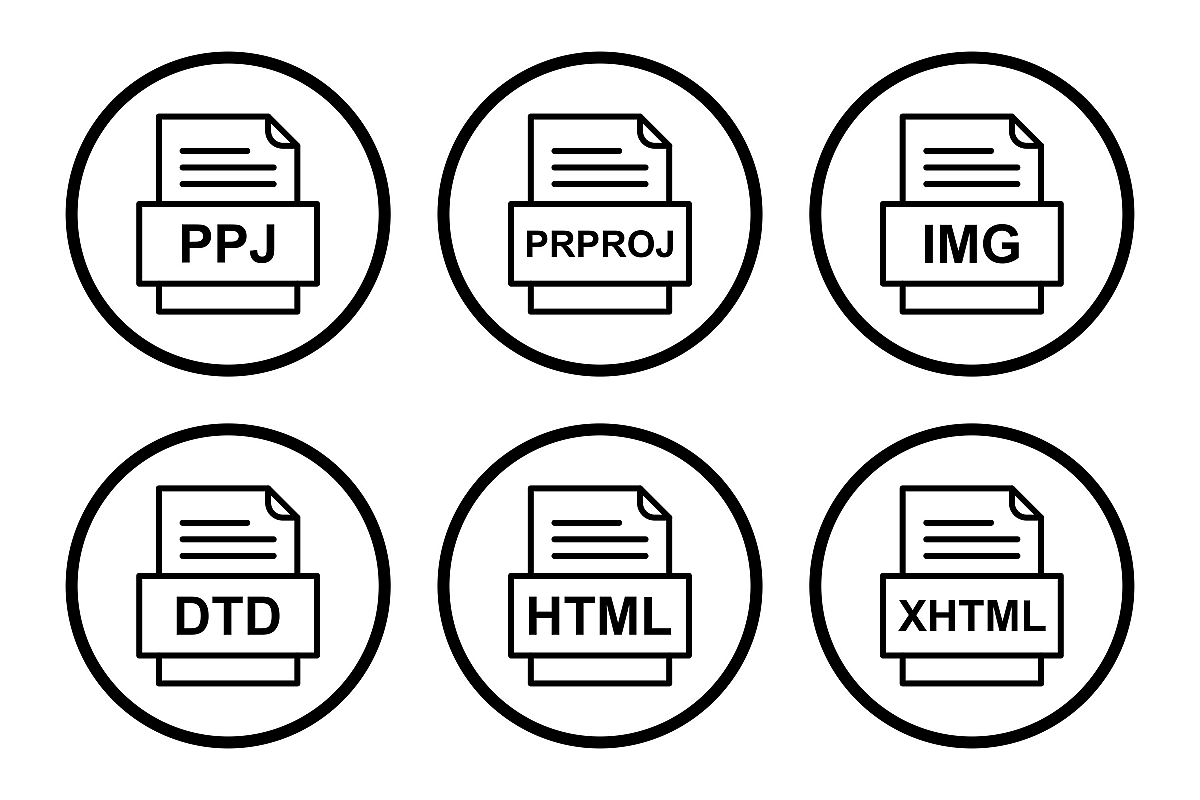 Set Of File Formats Icons example image 1