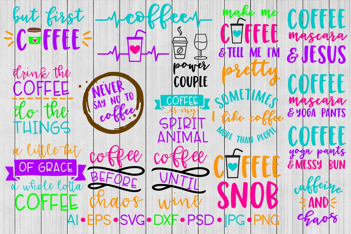 Coffee SVG Bundle, SVG Bundle, SVG File example image 1