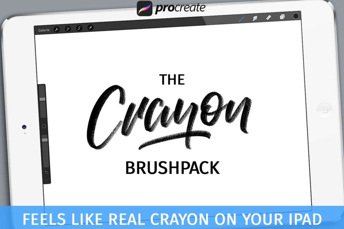 Crayon Brushpack for Procreate App example image 1