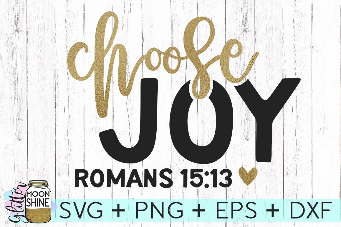 Choose Joy SVG DXF PNG EPS Cutting Files example image 1