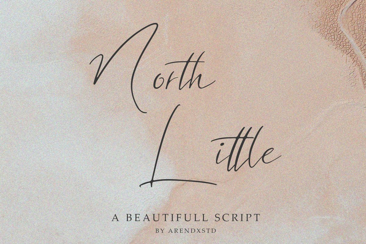North Little Signature Font example image 1