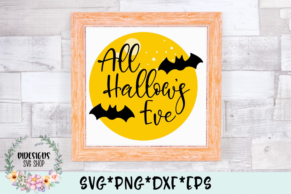 All Hallow's Eve Halloween Frame SVG Cut File example image 1