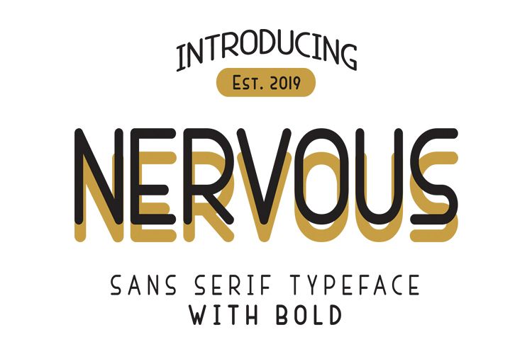 Nervous Sans Serif example image 1