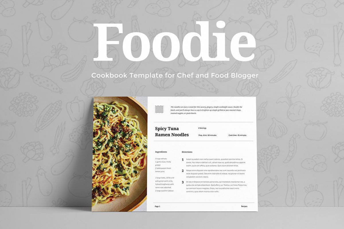 Foodie - Cookbook Template example image 1