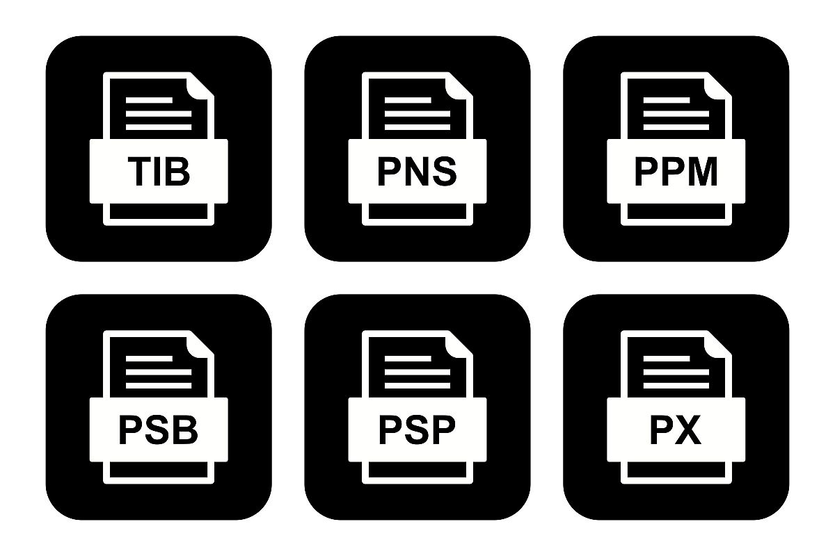 Set Of File Formats Icons example image 1
