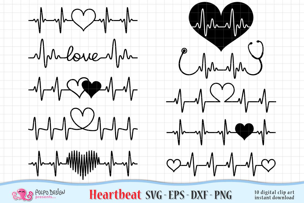 Download Heartbeat Valentine's Day SVG