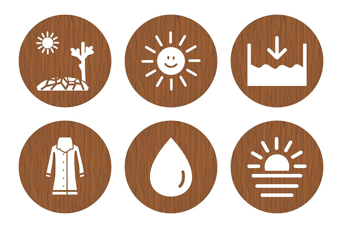 Set Of Weather And Season Icons example image 1