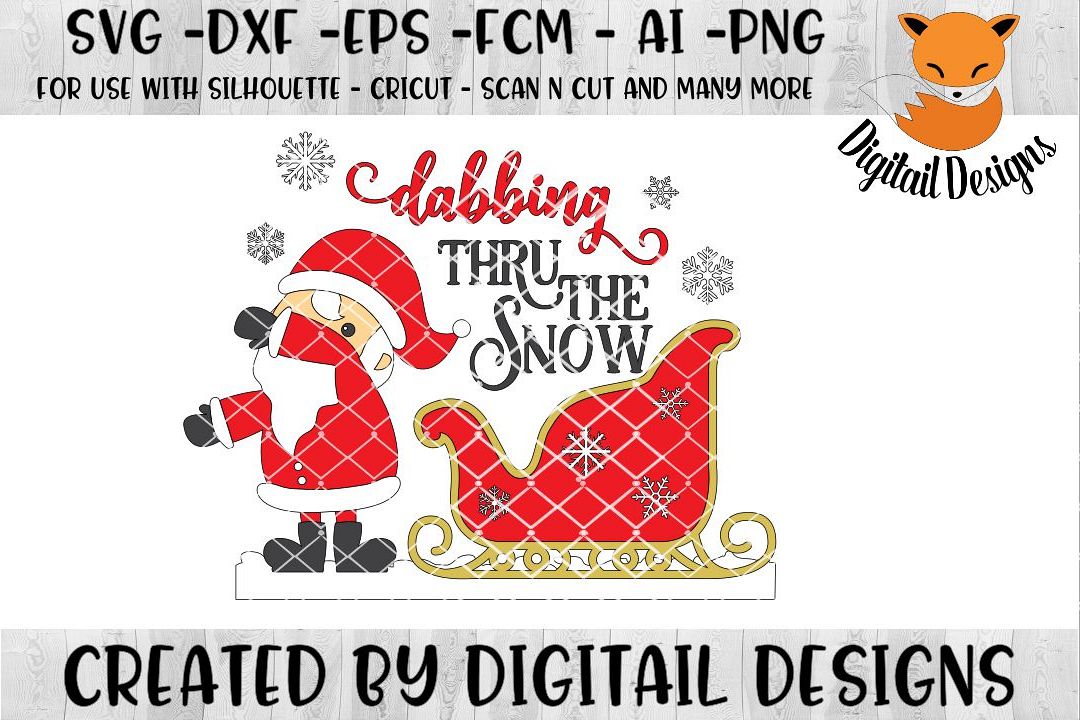 Dabbing Santa SVG for Silhouette, Cricut example image 1