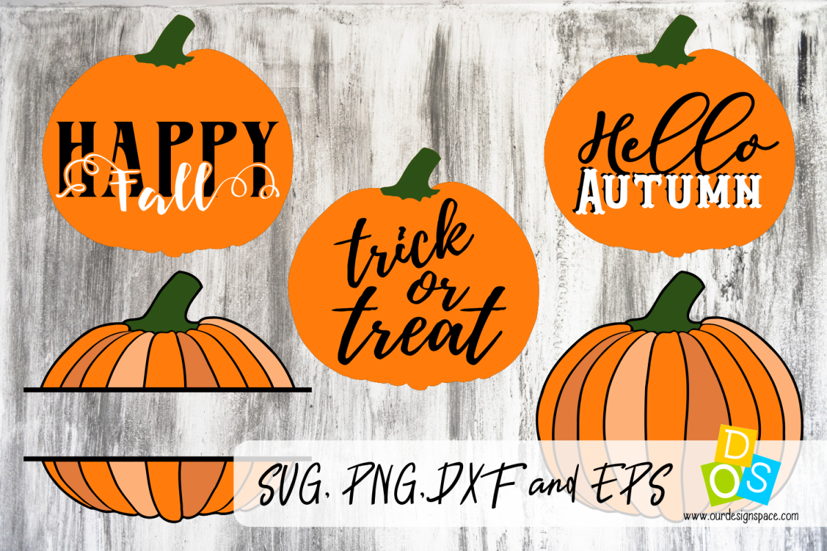 5 Pumpkings svg,eps,dxf and png images example image 1