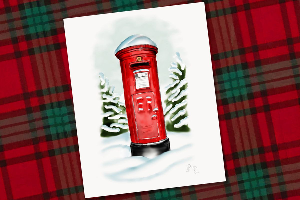 Snowy Pillar Box example image 1