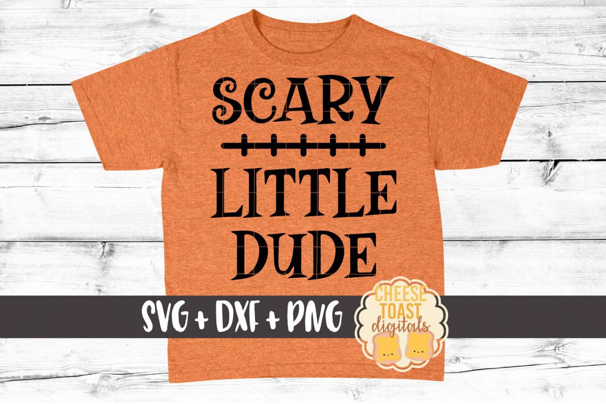 Scary Little Dude - Boy Halloween SVG PNG DXF Cut Files