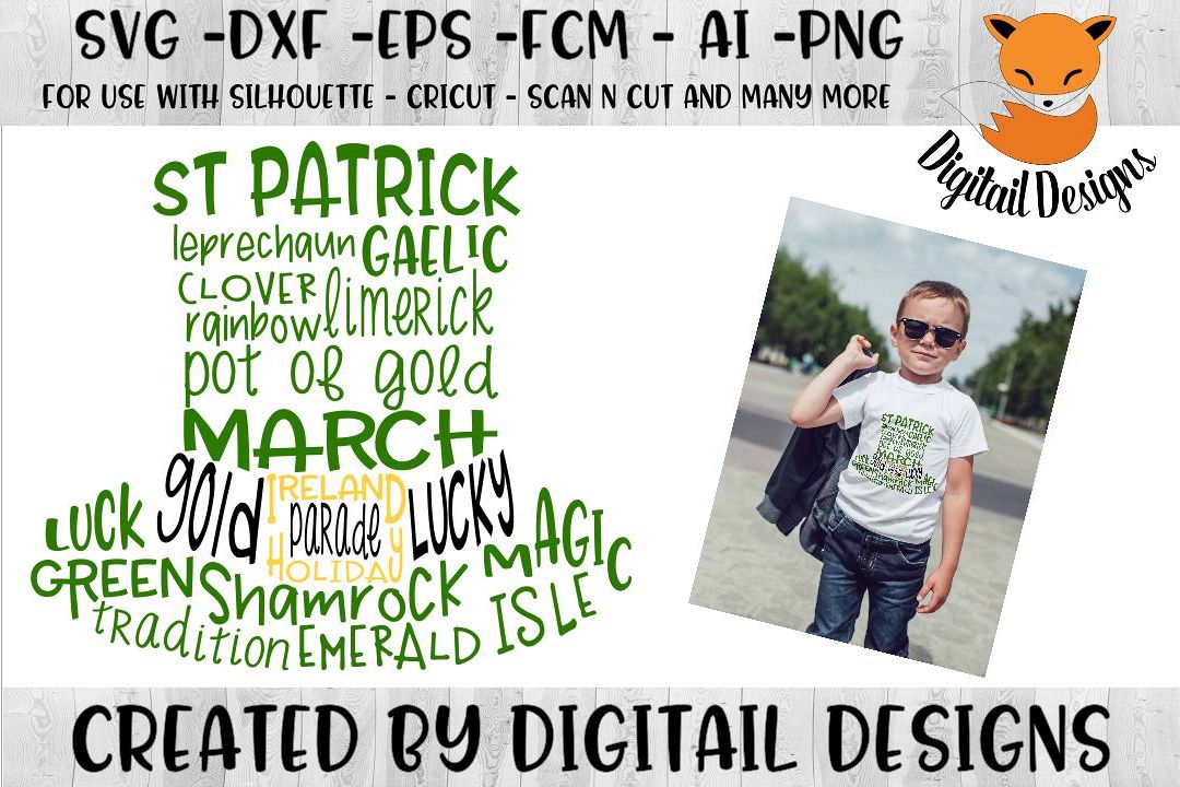 St Patrick's Day SVG - Silhouette - Cricut example image 1