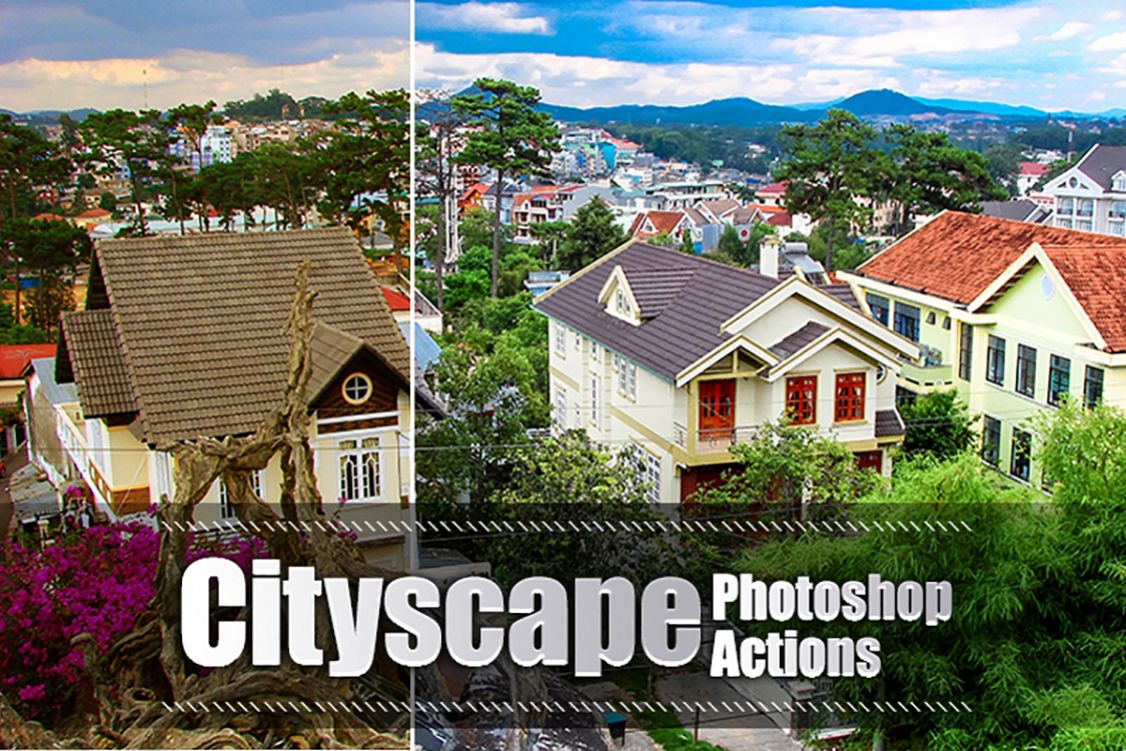 30 Cityscape Photoshop Actions example image 1
