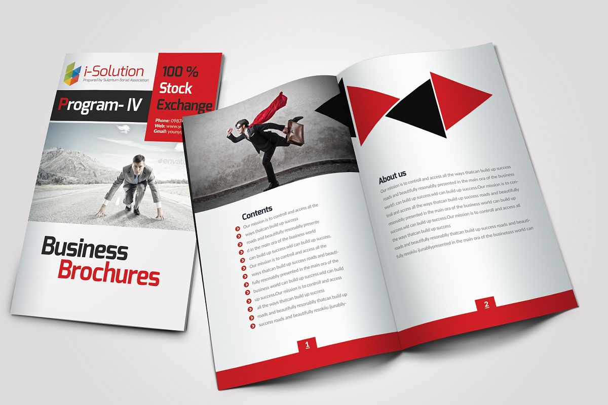 12 Pages Employment Business Bifold Brochure example image 1