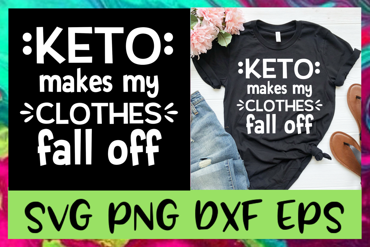 Keto SVG PNG DXF & EPS Design File example image 1