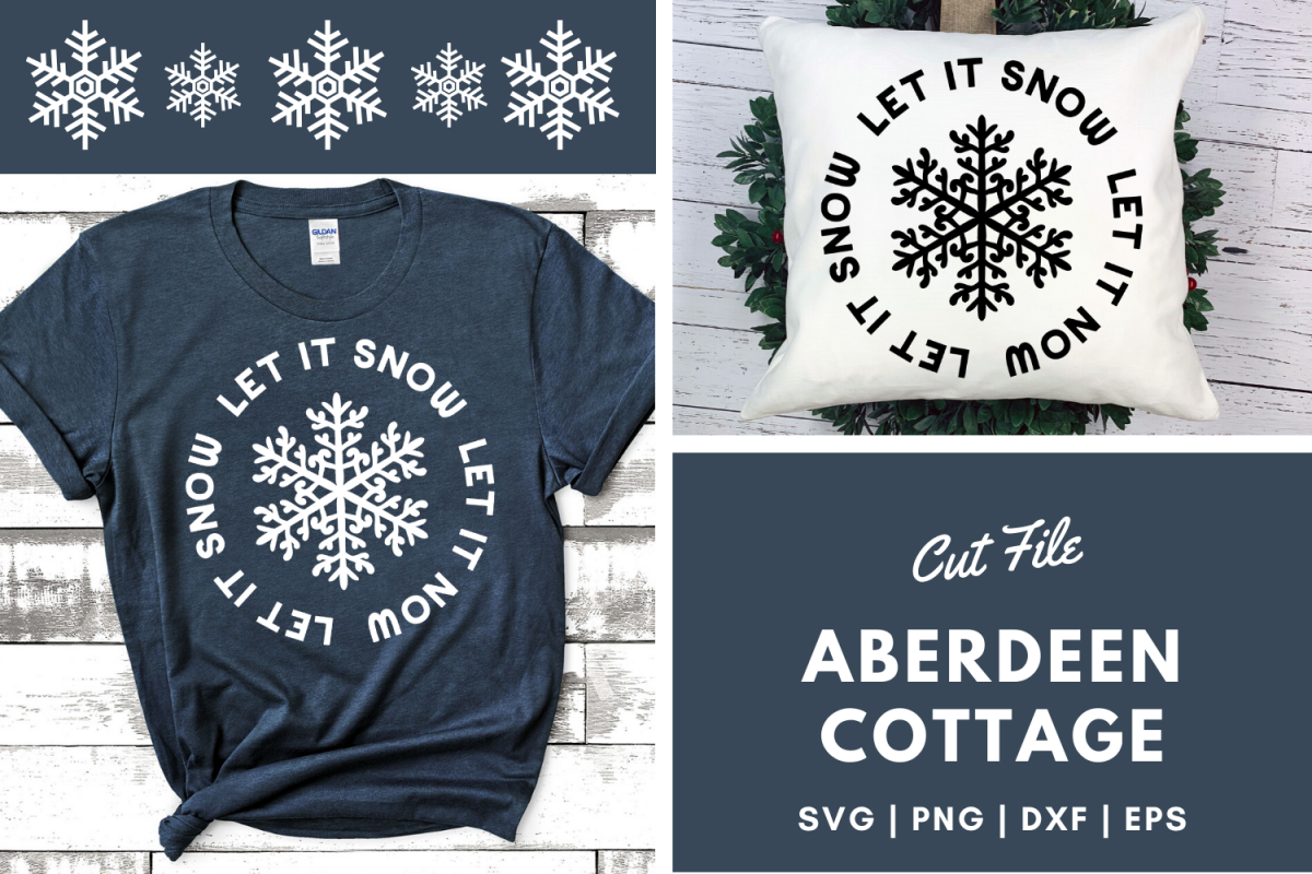 Let It Snow 3 SVG | PNG | DXF | EPS example image 1