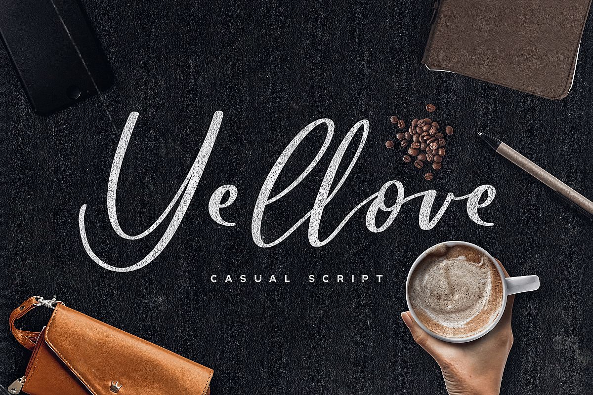 Yellove Duo - Fun Casual Handwriting example image 1