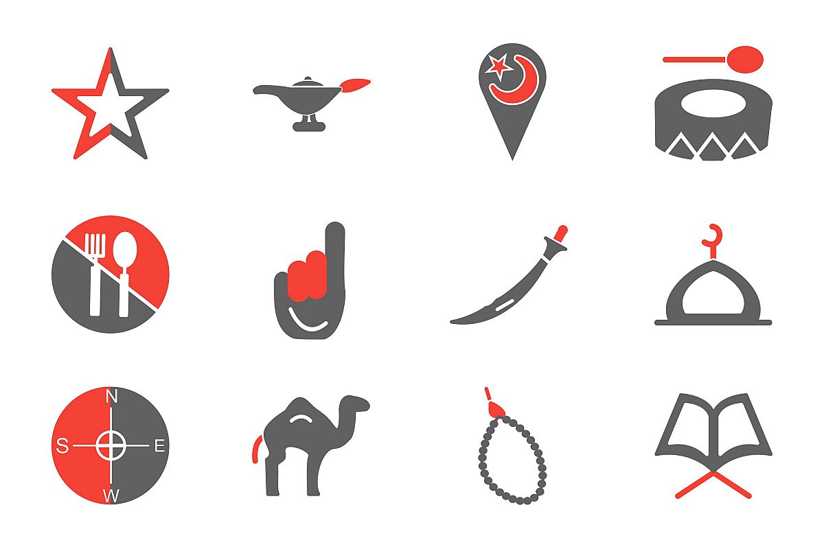 Set Of Ramadan Icons example image 1
