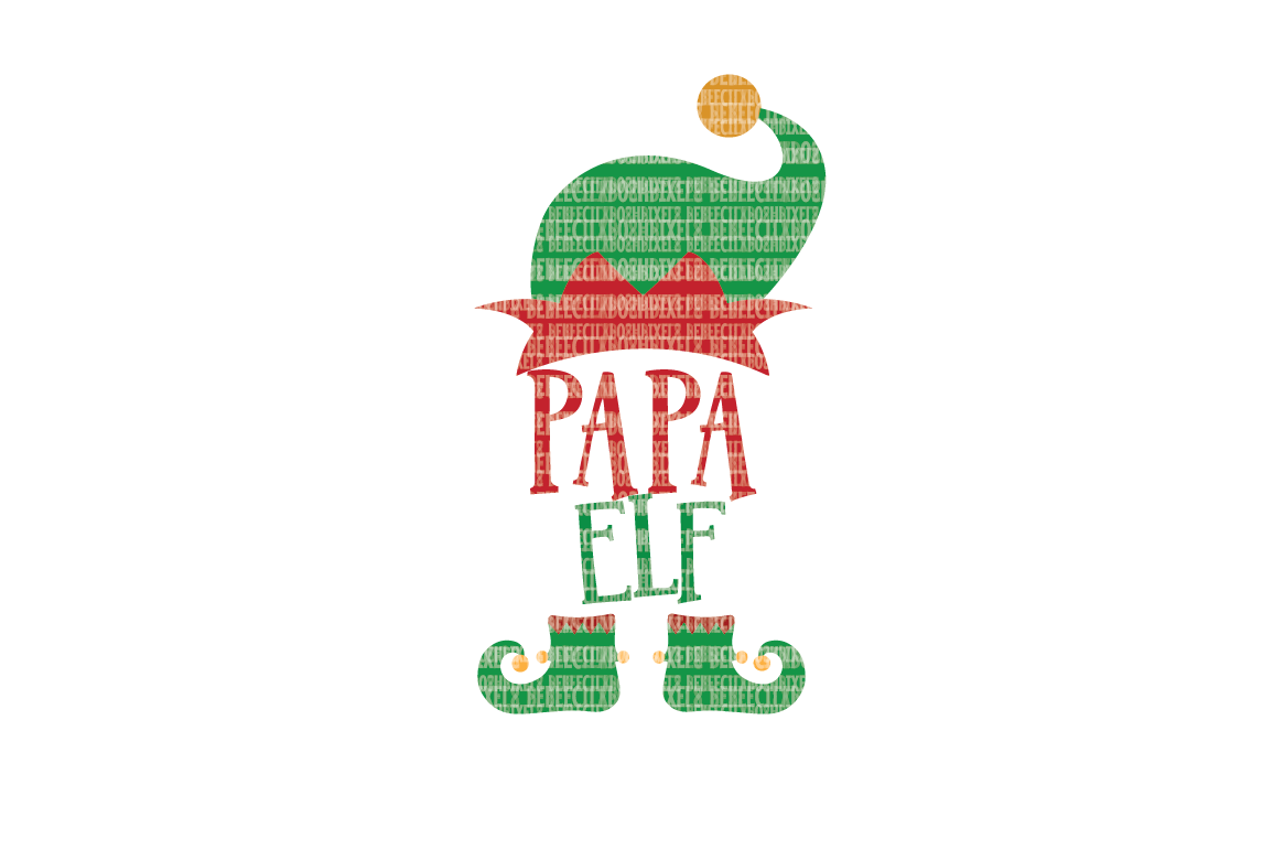 Download Christmas SVG File, Papa Elf, SVG Files for Cameo and Cricut Design Space, Iron on Decal ...