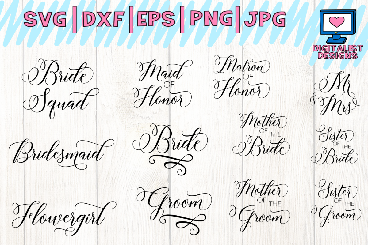 Free Free 215 Wedding Party Svg SVG PNG EPS DXF File
